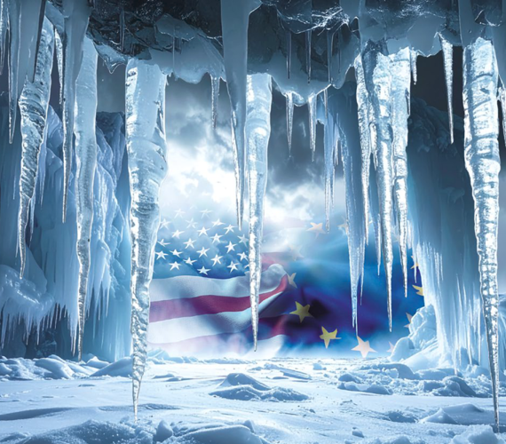 Kaltfront über  dem Atlantik Kaltfront über  dem Atlantik